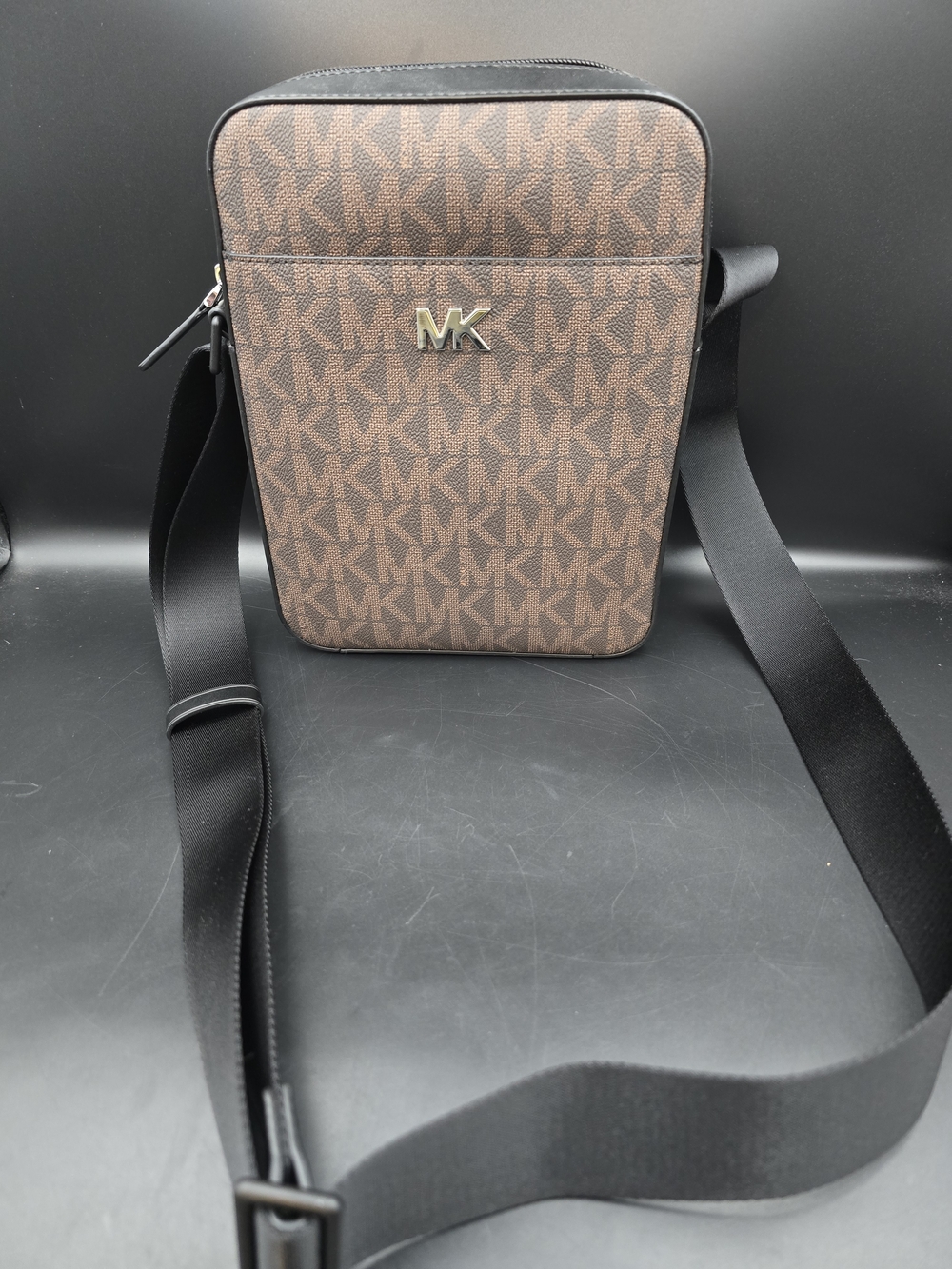 Michael Kors Men's Brown Monogram Crossbody Bag